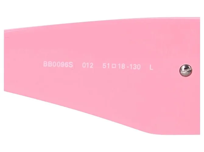 Gafas de sol rectangulares Balenciaga BB0096S-012 en acetato rosa Castaño 