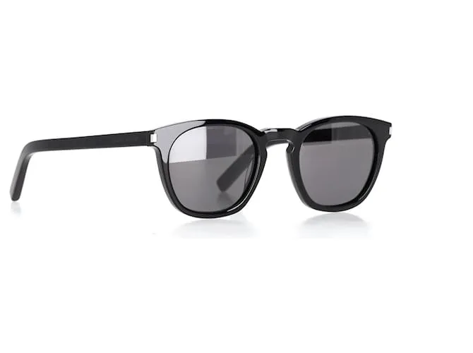 Gafas de sol Yves Saint Laurent YSL SL 28/F de plástico negro 