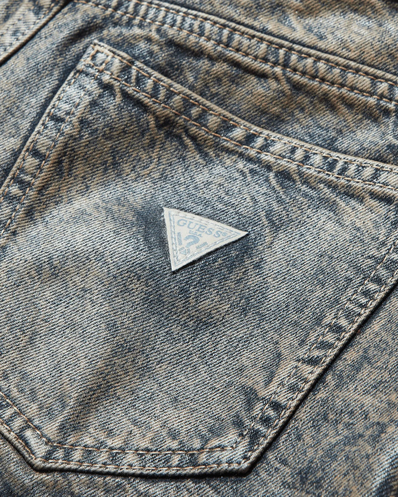 GUESS Denim Shorts Stone Wash