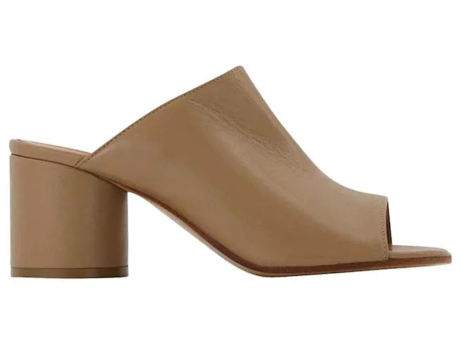 Maison Martin Margiela Sandalias Hannah - Maison Margiela - Gamuza - Cuero Castaño 