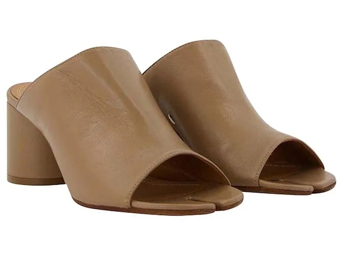 Maison Martin Margiela Sandalias Hannah - Maison Margiela - Gamuza - Cuero Castaño 