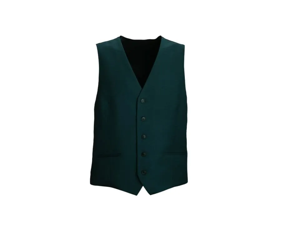 Men's Bottle Green Suit Waistcoat - LAZARE