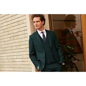 Men's Bottle Green Suit Waistcoat - LAZARE