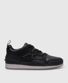 Moncler Black logo Pivot leather sneakers