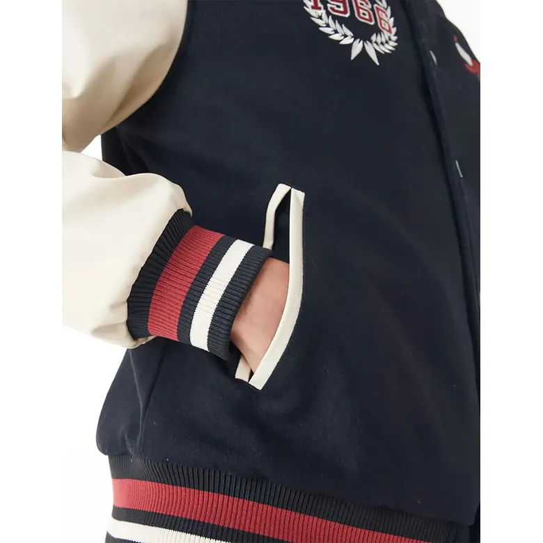 New Era NBA Chicago Bulls INJ Lifestyle Varsity Jacket "Black "