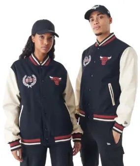 New Era NBA Chicago Bulls INJ Lifestyle Varsity Jacket "Black "