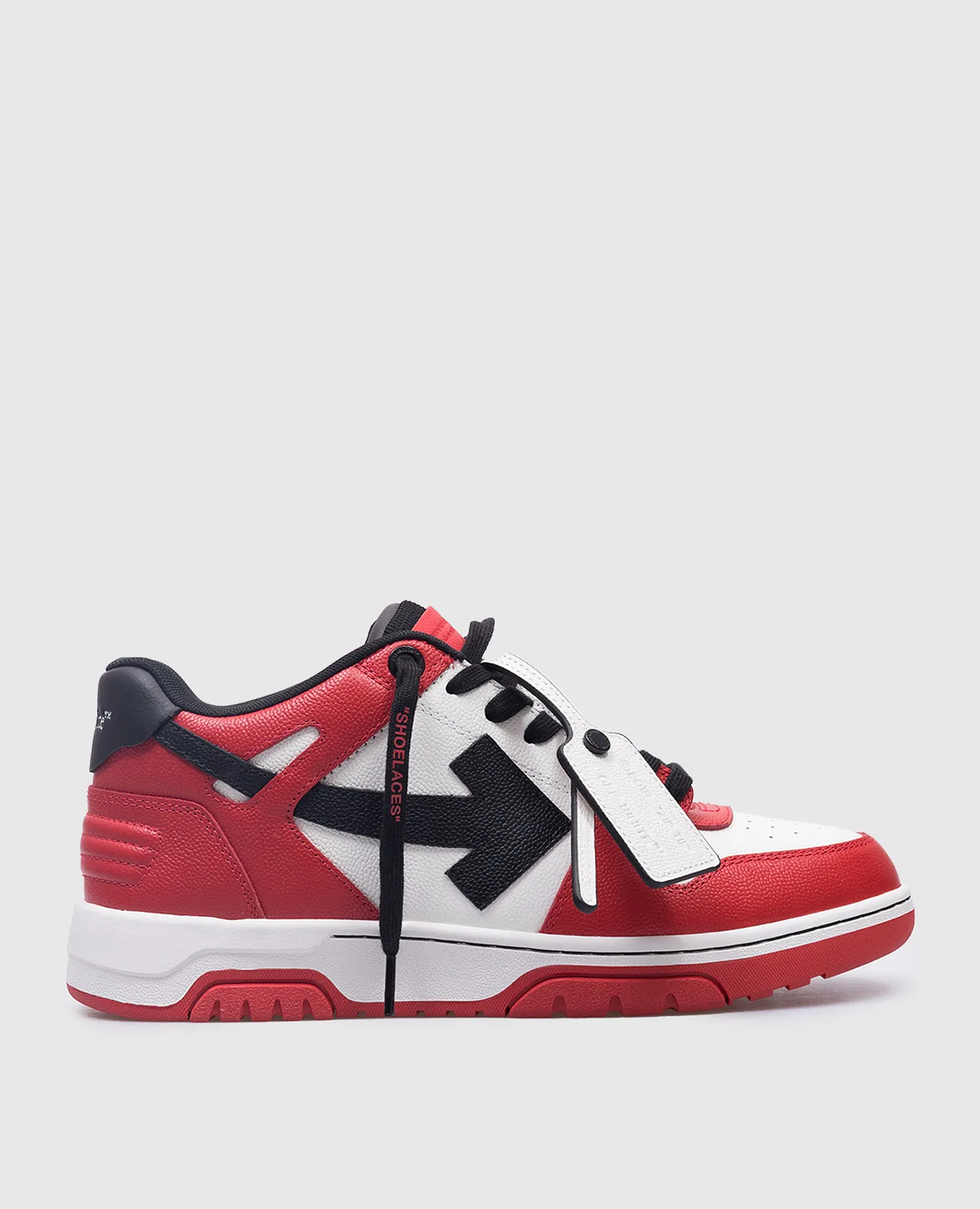 Off-White Red leather Out Of Office sneakers