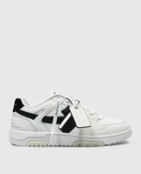 Off-White White Slim Out Of Office combo sneakers with logo patch