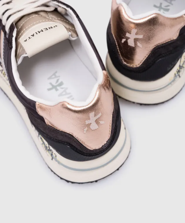 Premiata Brown combined sneakers CONNY