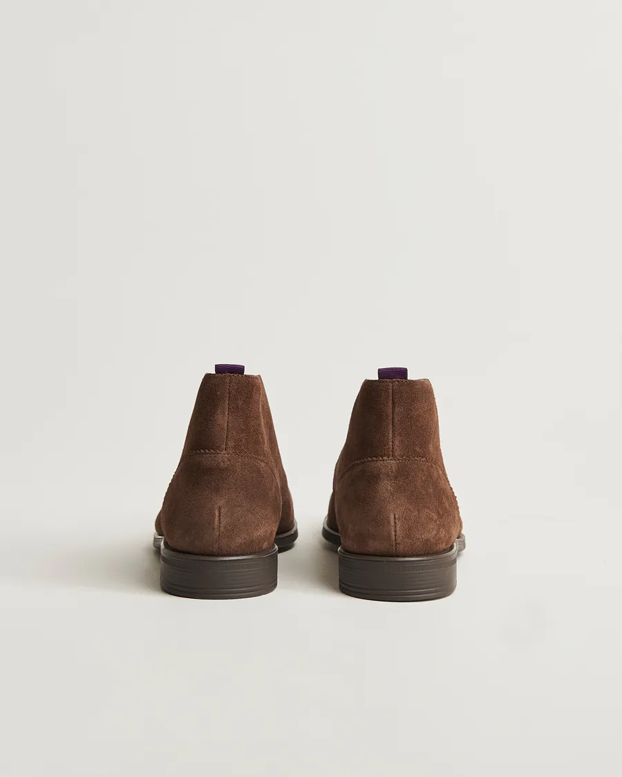 PS Paul Smith Drummond Suede Chukka Boot Dark Brown