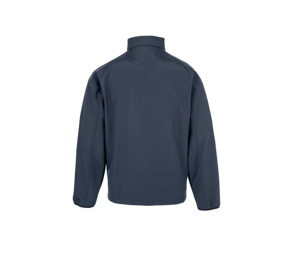 Result RS901M - MENS RECYCLED 2-LAYER PRINTABLE SOFTSHELL JACKET - Azul marino