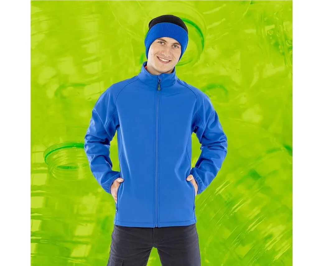 Result RS901M - MENS RECYCLED 2-LAYER PRINTABLE SOFTSHELL JACKET - Azul marino