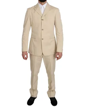 Romeo Gigli Cotton Solid Suit