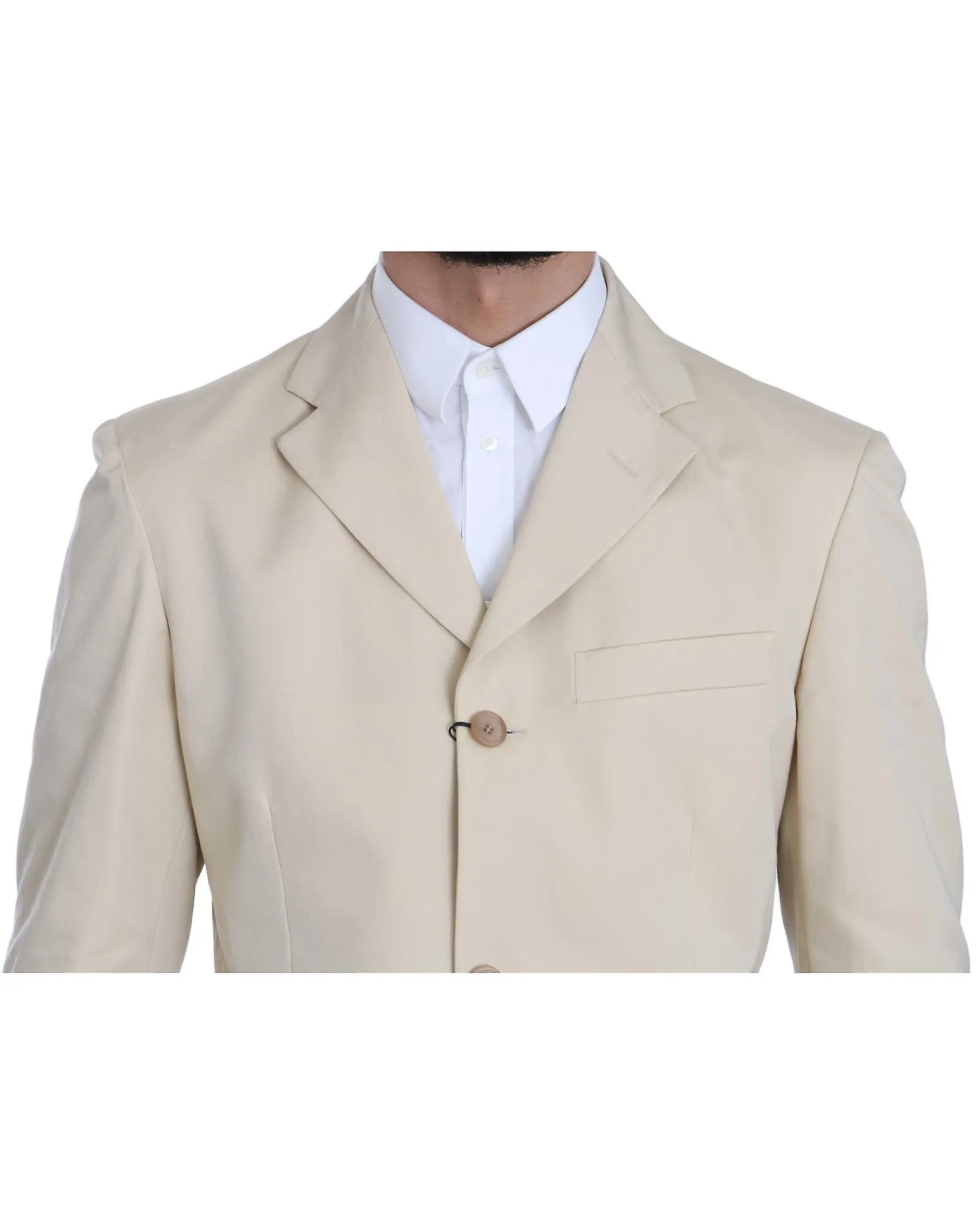 Romeo Gigli Cotton Solid Suit