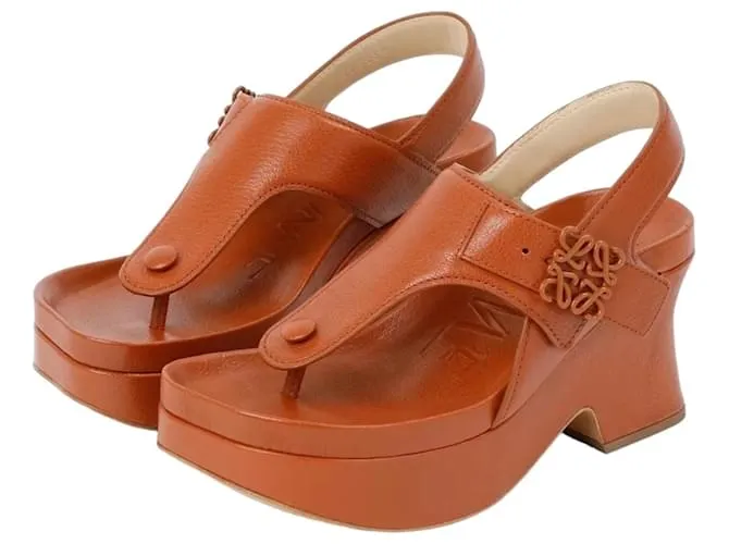 Sandalias Loewe Flatform Marrón claro 