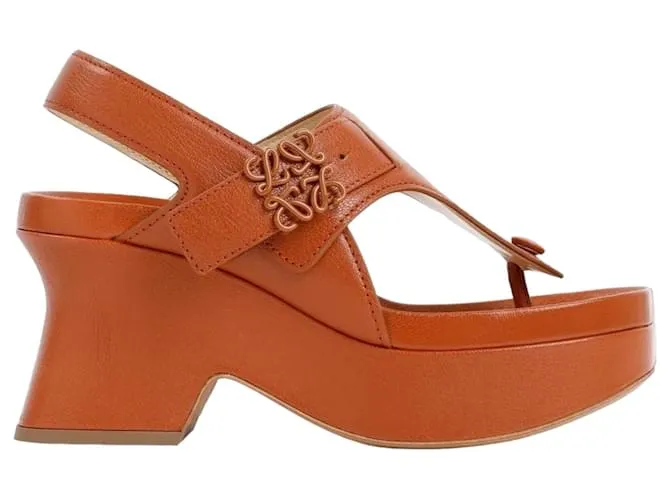 Sandalias Loewe Flatform Marrón claro 