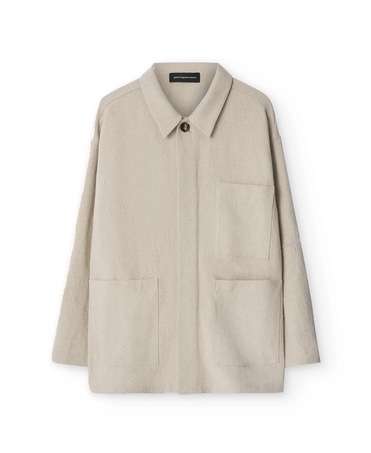 Shirt-like collar jacket man