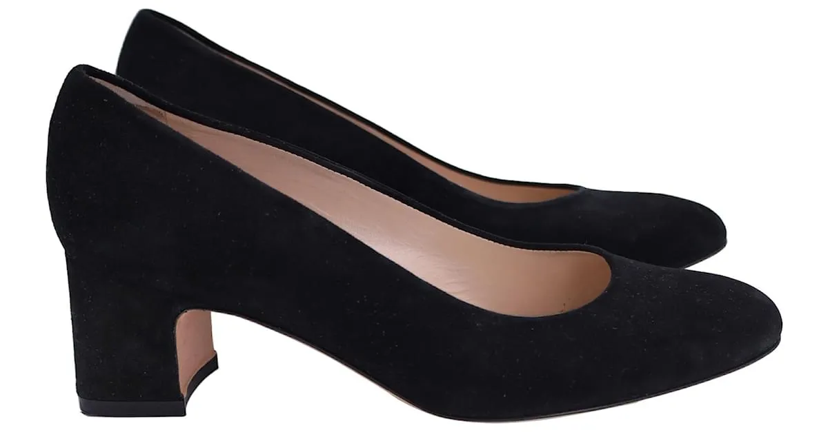 Stuart Weitzman Patricia Weitzman 60 Bombas en gamuza negra Negro 