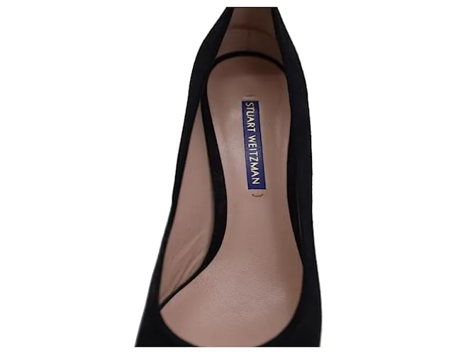 Stuart Weitzman Patricia Weitzman 60 Bombas en gamuza negra Negro 