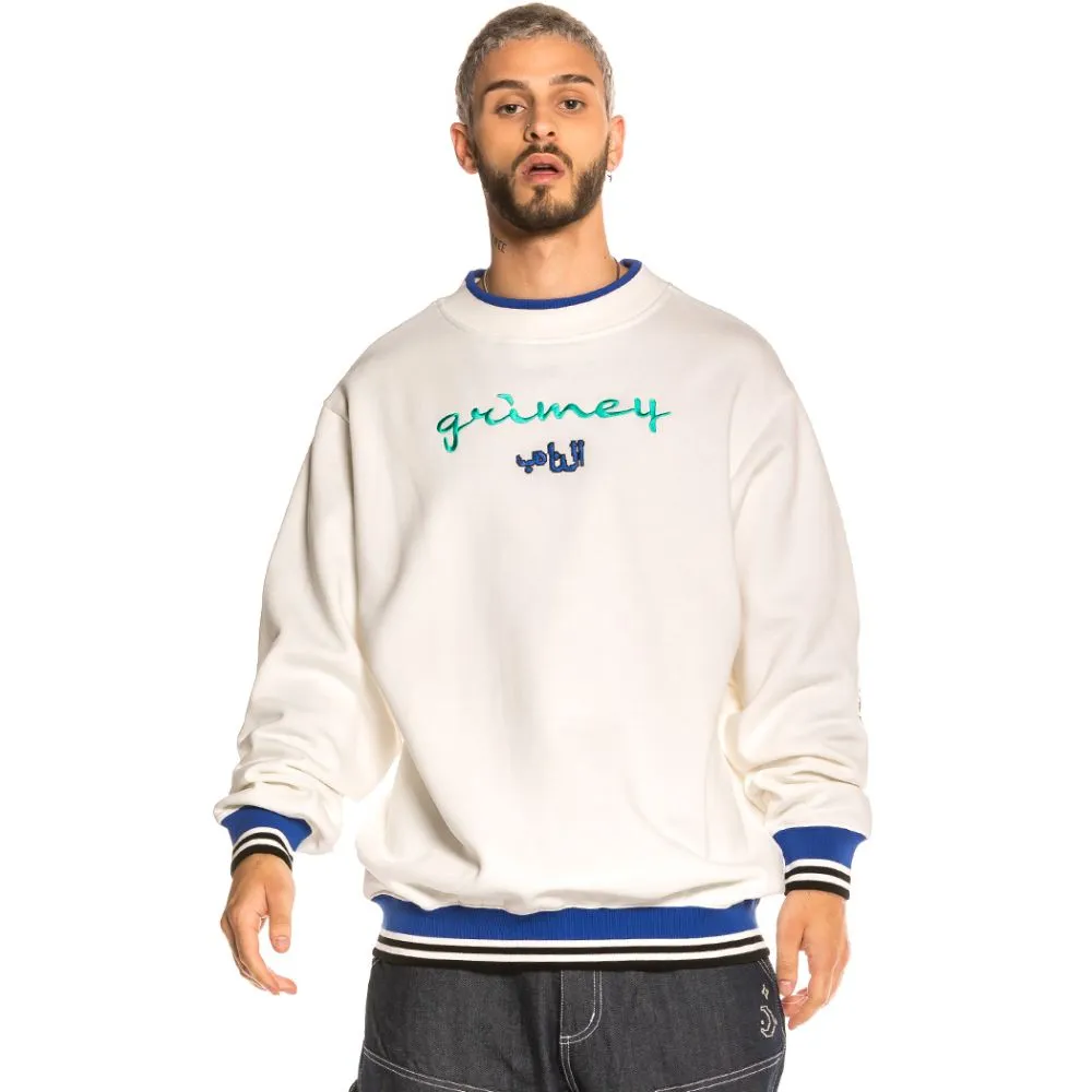 Sudadera Grimey Arch Rival Ghetto Love Crewneck FW20 White