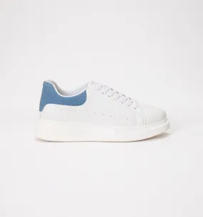 Tenis para hombre con talonera en gamuza