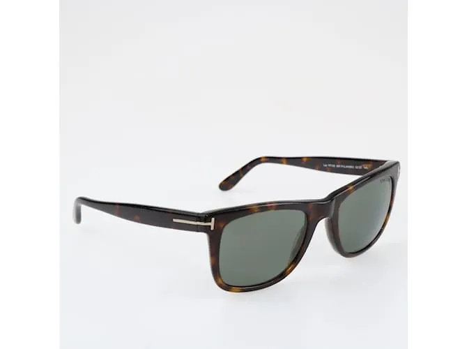 Tom Ford De color negro/Marrón Leo TF336 Gafas de sol cuadradas 