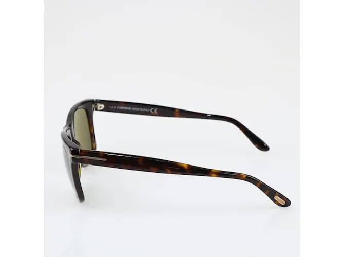 Tom Ford De color negro/Marrón Leo TF336 Gafas de sol cuadradas 