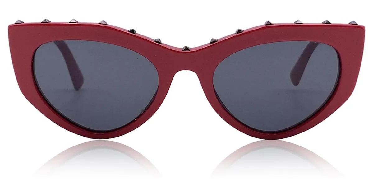 Valentino Garavani Valentino gafas de sol Soul Rockstud de acetato rojo 4060 53/20 140MM Roja 