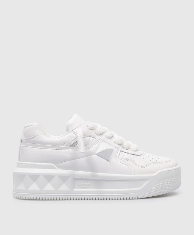 Valentino White leather sneakers ONE STUD XL