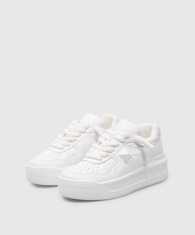 Valentino White leather sneakers ONE STUD XL