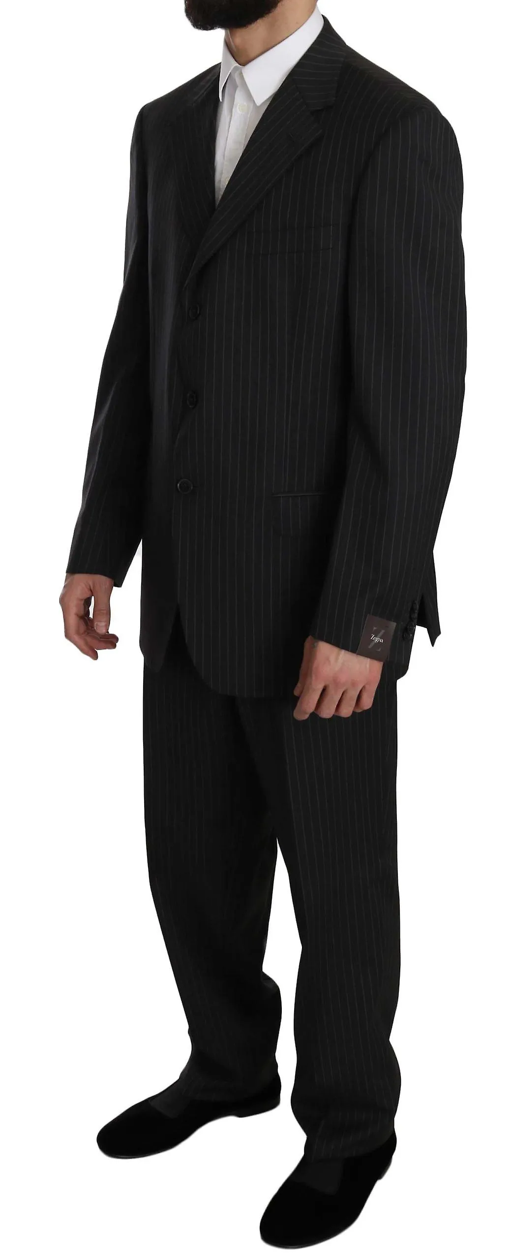 Z ZEGNA Striped Two-Piece Wool Suit