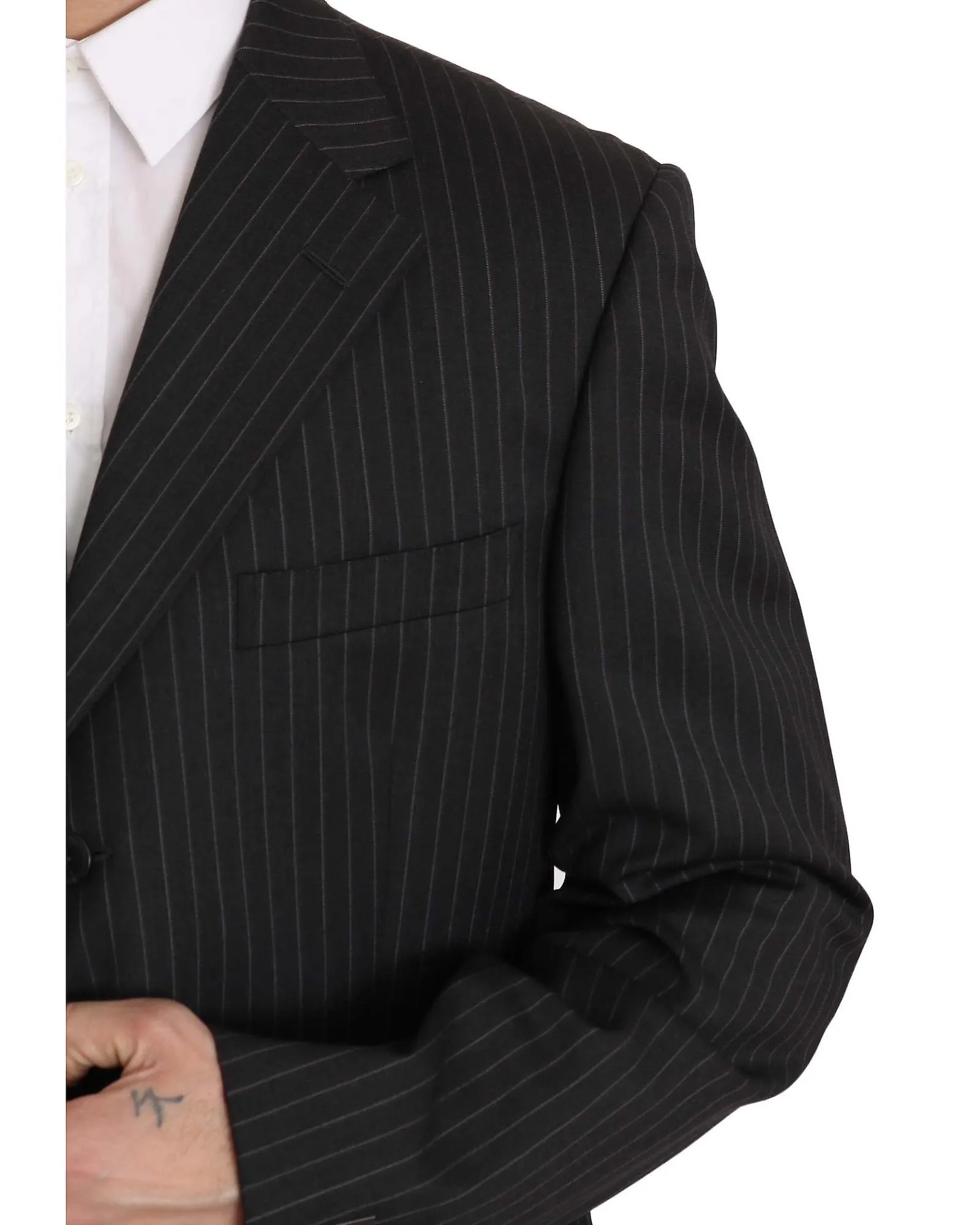 Z ZEGNA Striped Two-Piece Wool Suit