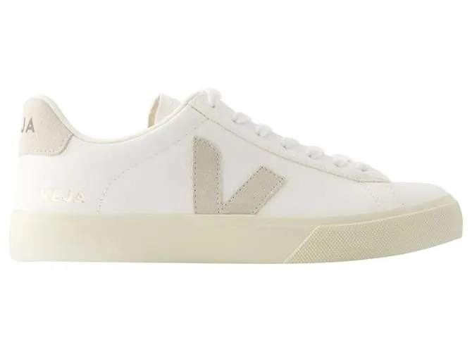 Zapatillas Campo - Veja - Cuero - Gamuza Blanca Blanco 