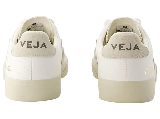 Zapatillas Campo - Veja - Cuero - Gamuza Blanca Blanco 